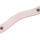 Puxador Full Parafuso - Textura De Couro Rosa - Parafuso Ouro