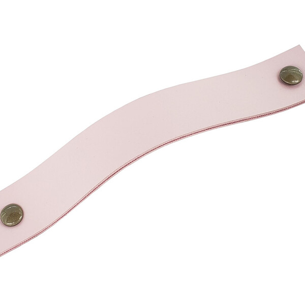 Puxador Full Parafuso - Textura De Couro Rosa - Parafuso Ouro