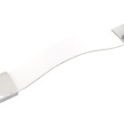 Puxador Full Square 11 - Couro Legítimo - Cor  Branco