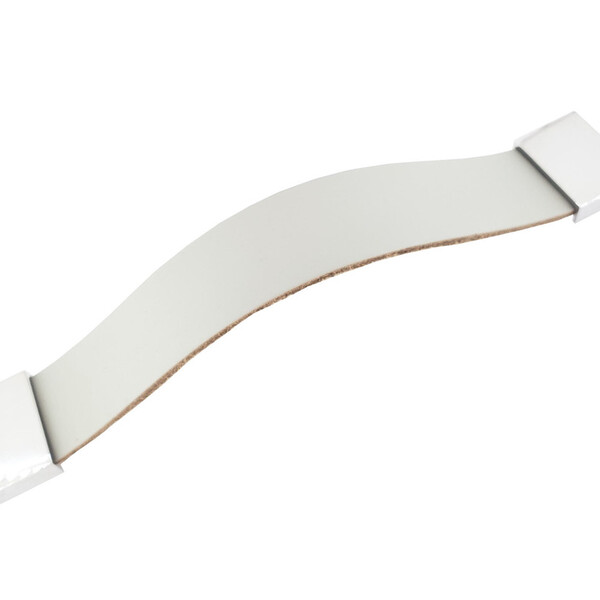 Puxador Full Square 12 - Couro Legítimo - Cor  Cinza