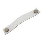 Puxador Full Tampa - Couro Legítimo Cinza - Tampa Ouro Velho