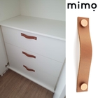 Puxador Full Tampa - Couro Legítimo Marsala - Tampa Branca