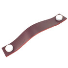 Puxador Full Tampa - Couro Legítimo Marsala - Tampa Branca