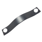 Puxador Full Tampa - Couro Legítimo Preto - Tampa Branca