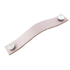 Puxador Full Tampa - Couro Legítimo Rosa Tampa:cromada