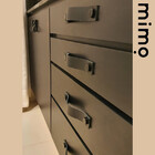 Puxador Full Tampa - Textura De Couro Creme - Tampa Rose Gold