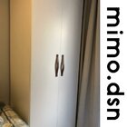 Puxador Fullfi Parafuso - Couro Legítimo Cinza - Parafuso Pre