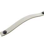 Puxador Fullfi Parafuso - Couro Legítimo Cinza - Parafuso Pre