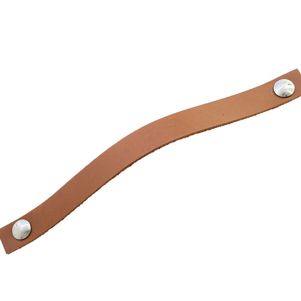 Puxador Fullfi Parafuso - Couro Legítimo Marrom - Parafuso Pr