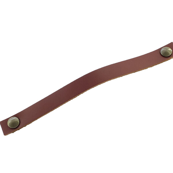 Puxador Fullfi Parafuso - Couro Legítimo Mogno - Parafuso Our