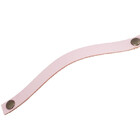 Puxador Fullfi Parafuso - Couro Legítimo Rosa - Parafuso Ouro