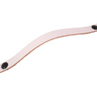 Puxador Fullfi Parafuso - Couro Legítimo Rosa - Parafuso Preto