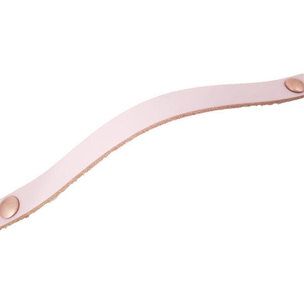 Puxador Fullfi Parafuso - Couro Legítimo Rosa - Parafuso Rose