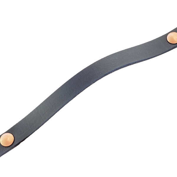 Puxador Fullfi Parafuso - Textura De Couro Azul Marinho - Par