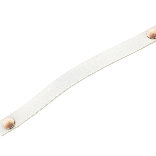 Puxador Fullfi Parafuso - Textura De Couro Branco - Parafuso