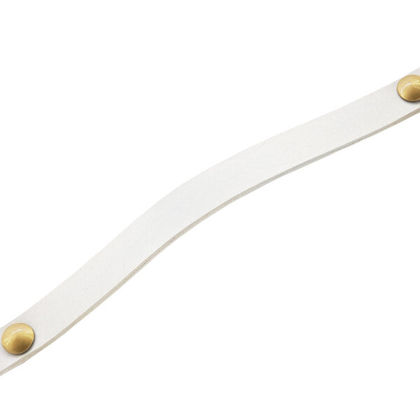 Puxador Fullfi Parafuso - Textura De Couro Branco - Parafuso