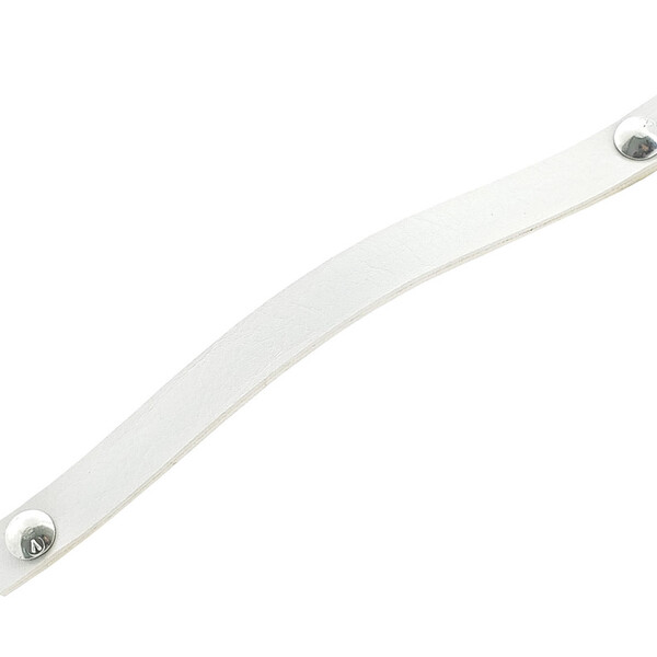 Puxador Fullfi Parafuso - Textura De Couro Branco - Parafuso