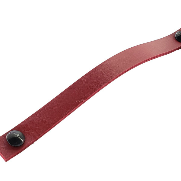 Puxador Fullfi Parafuso - Textura De Couro Vermelho - Parafus