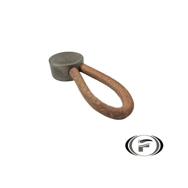 Puxador Fune Couro Niquel Velho Zen Zp1795 | Leroy Merlin