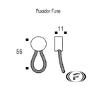 Puxador Fune Vechio Cobre Com Couro Zen Zp1795