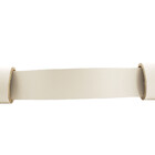 Puxador Fuori 02 - Couro Legítimo - Cor Creme