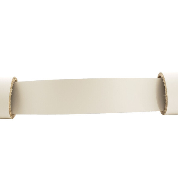 Puxador Fuori 02 - Couro Legítimo - Cor Creme