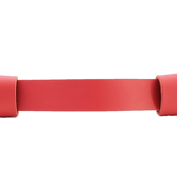 Puxador Fuori 03 - Couro Legítimo - Cor Vermelho