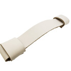 Puxador Fuori 04 - Couro Legítimo - Cor Creme