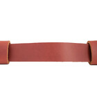 Puxador Fuori 07 - Couro Legítimo - Cor Mogno