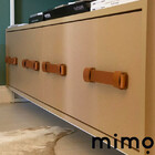 Puxador Fuori 11 - Couro Legítimo - Cor Marrom