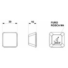 Puxador Galaxia 30mm Red Gold Opaco - Jador