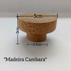 Puxador Gaveta Madeira Cambará 10 Un