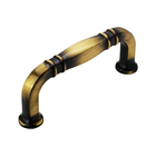 Puxador Grenade 64mm Ouro Velho Escovado - Torralba