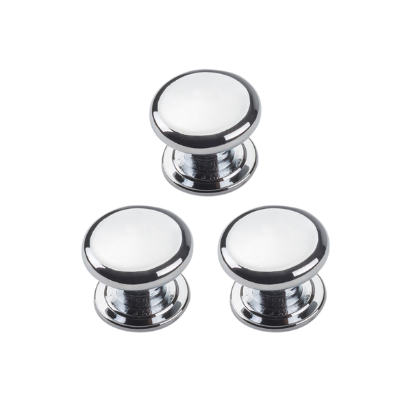 Puxador Guarda Roupa 3 Un Metálico P/ Moveis E Gavetas 25mm