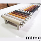 Puxador Hast Revestido Com Couro Preto Couro:caramelo