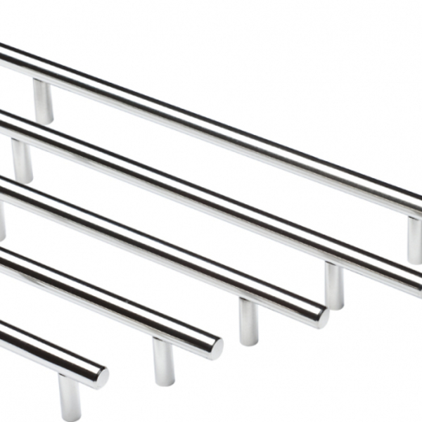 Puxador Haste Inox Redondo Escovado 96mm - Renna