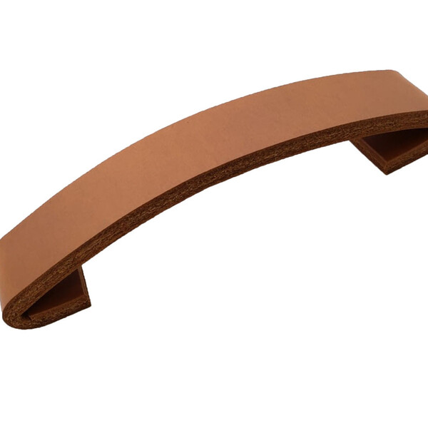 Puxador Hiddo 07 - Couro Legítimo  - Cor Marrom