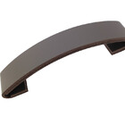 Puxador Hiddo 10 - Couro Legítimo - Cor  Marrom Escuro