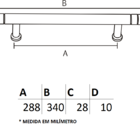 Puxador-il02-al-288-pol