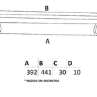 Puxador Il 06 Alumínio Polido 392mm - Italyline