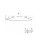 Puxador Il 2092 Dourado Fosco Italy Line 128mm