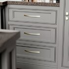 Puxador Il 2092 Dourado Fosco Italy Line 128mm