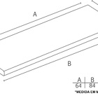 Puxador Il 280 Cromado 64mm Italy Line