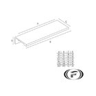 Puxador Il 280 Cromado 64mm Italy Line