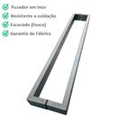 Puxador Inox Escovado 4cm X 2cm - Portas Madeira/vidro/esquad