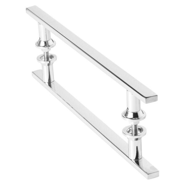 Puxador Inox Para Porta De Correr Vidro Madeira 40cm M.s