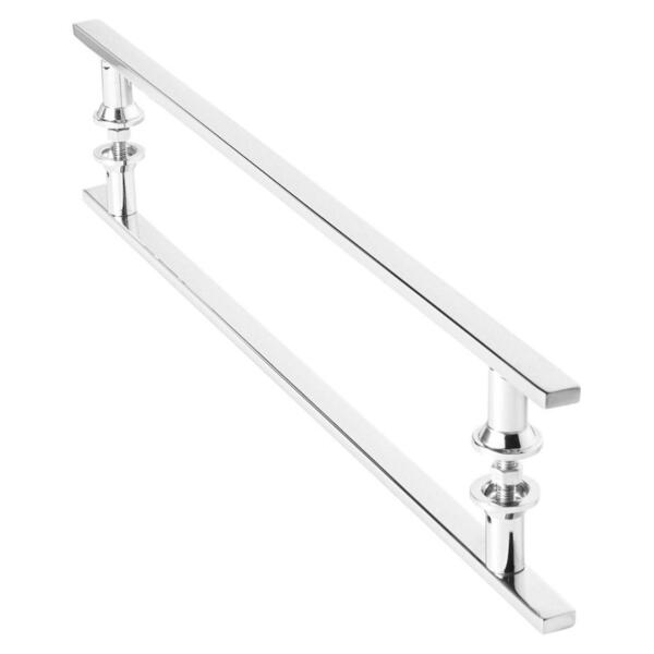 Puxador Inox Para Porta De Correr Vidro Madeira 50cm M.s