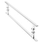 Puxador Inox Para Porta De Correr Vidro Madeira 60cm M.s