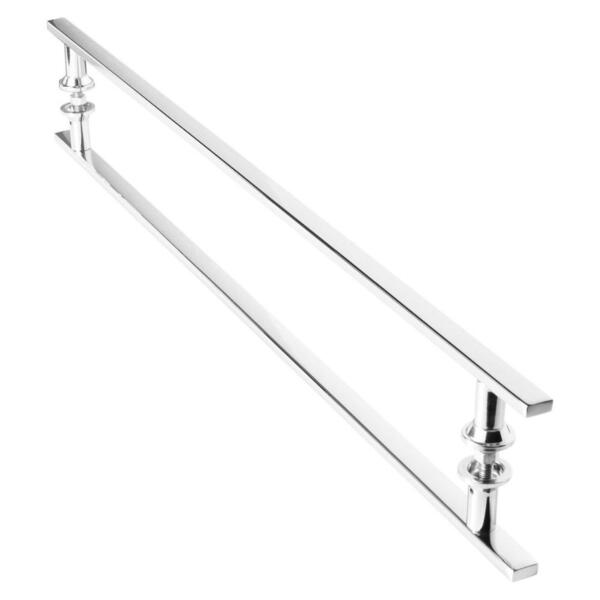 Puxador Inox Para Porta De Correr Vidro Madeira 70cm M.s