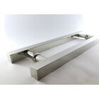 Puxador Inox Para Porta Madeira E Vidro Quadrado 900x1,20m H05